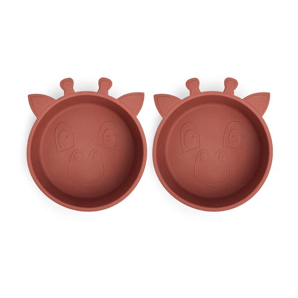 Nuuroo nuuroo alex silicone déif Plate 2-Pack Giraf
