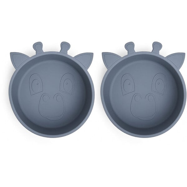 Nuuroo Nuuroo Alex silicone deep plate 2-pack Giraffe