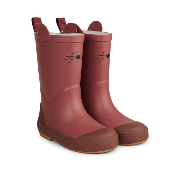 Nuuroo Nuuroo Anton animal rubber boots-Mahogany