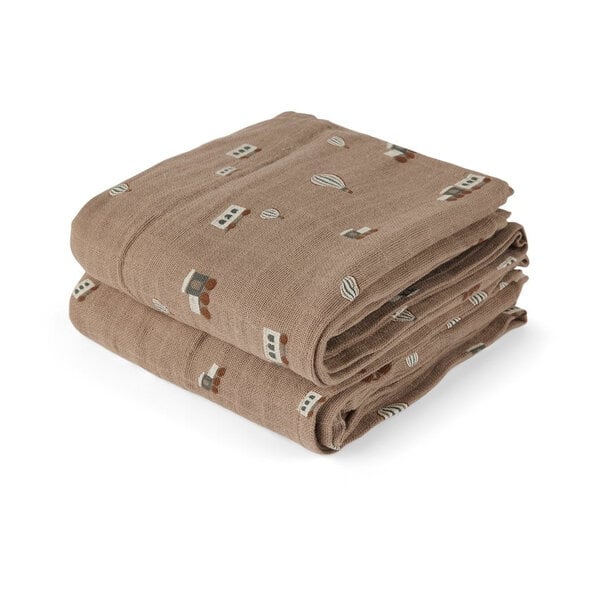 Nuuroo Nuuroo Bao Muslin Cloth 2-Pack med trykk