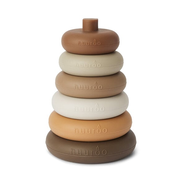 Nuuroo Nuuroo Sasha silicone activity toy - Brown color mix