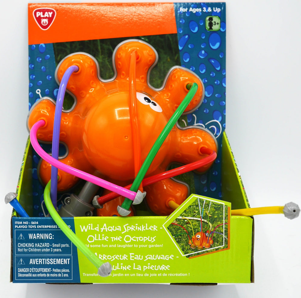 Playgo water sprinkler octopus with 8 arms from which water comes out