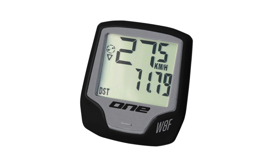 Ein Fahrrad Computer 8 Wireless uniarze schwarz grau