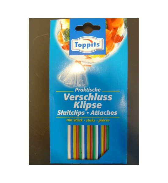Toppits closing clips, pack of 100