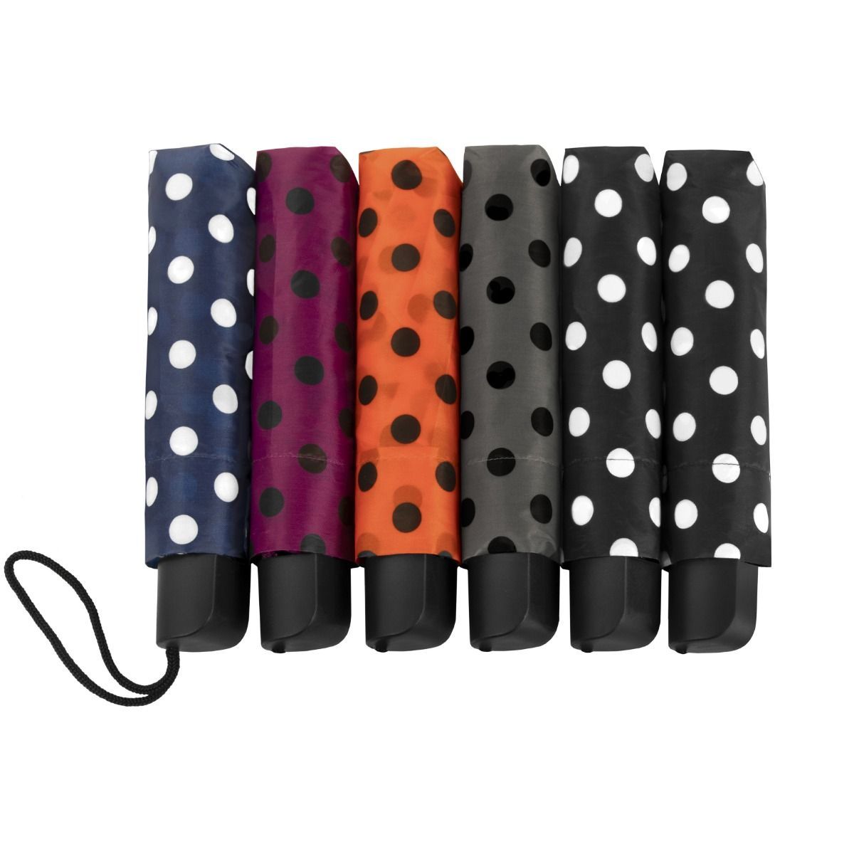 Impliva falconetti umbrella foldable mini size dots assorted