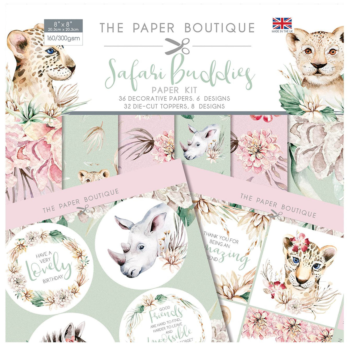 The paper boutique • safari buddies paper kit