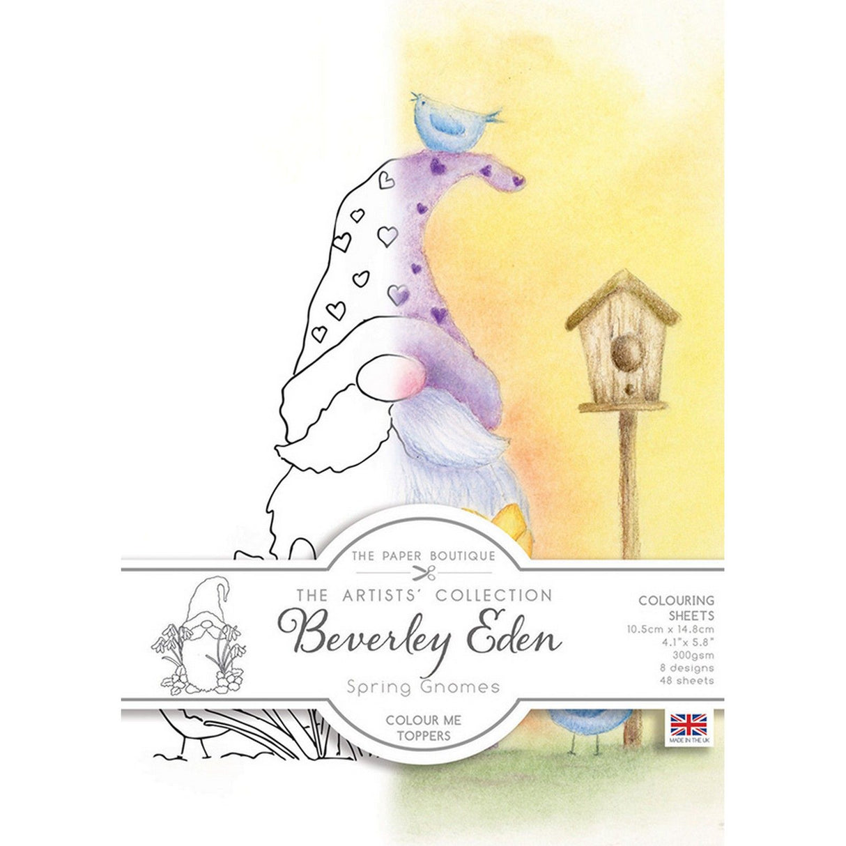 The paper boutique • spring gnomes colour me toppers