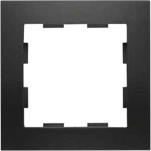 Enzo peha badora matt black 1-gang cover frame - 4603650