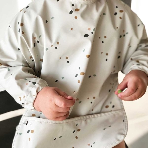 Petú Petú Petú Petú Mija Slabbetje s tečkami dlouhých rukávů