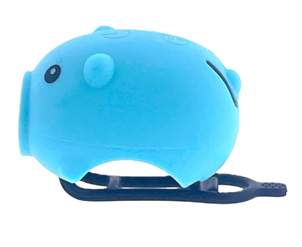 Pexkids bicycle horn pig with LED lamp USB blue
