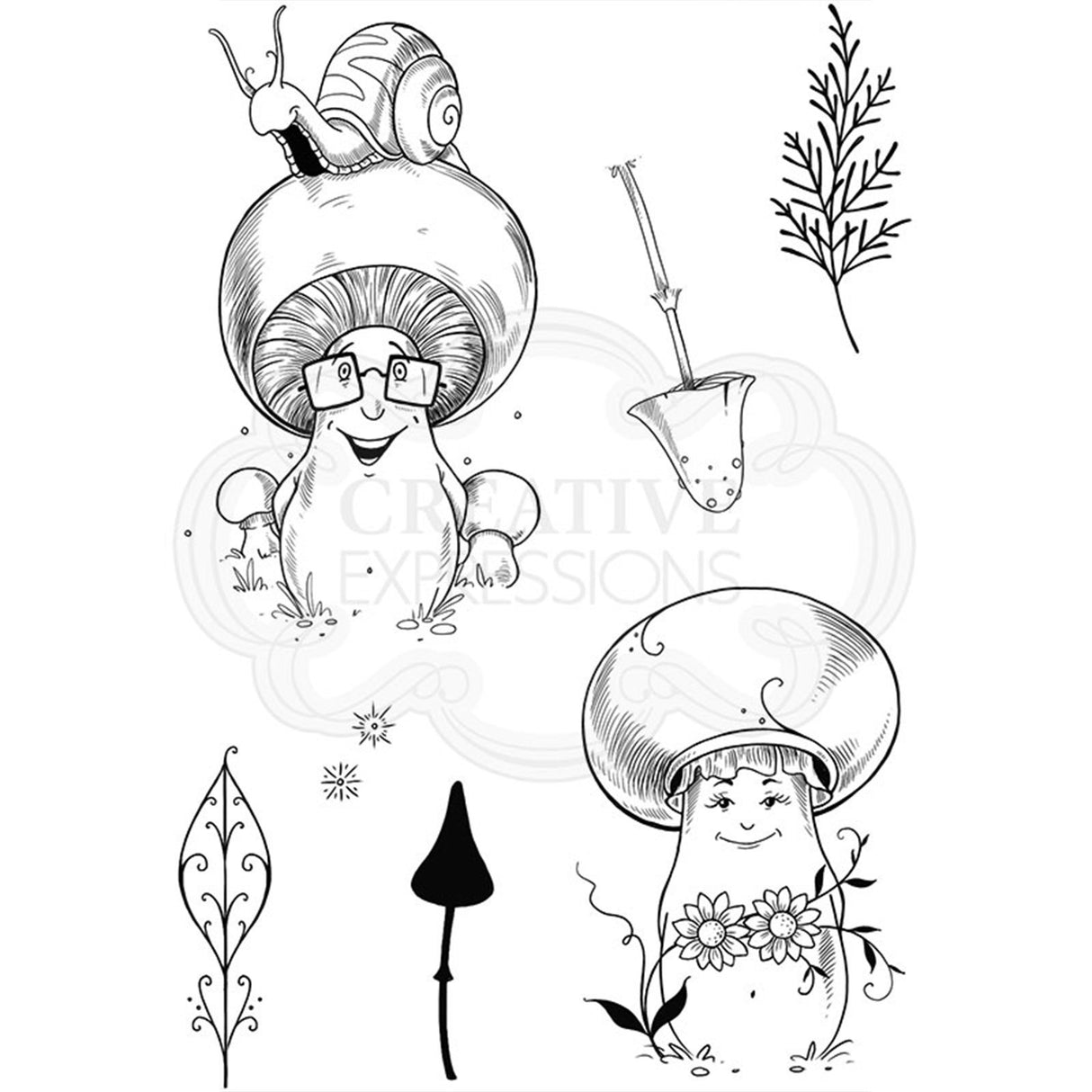 Pink ink designs • clear stempel set a6