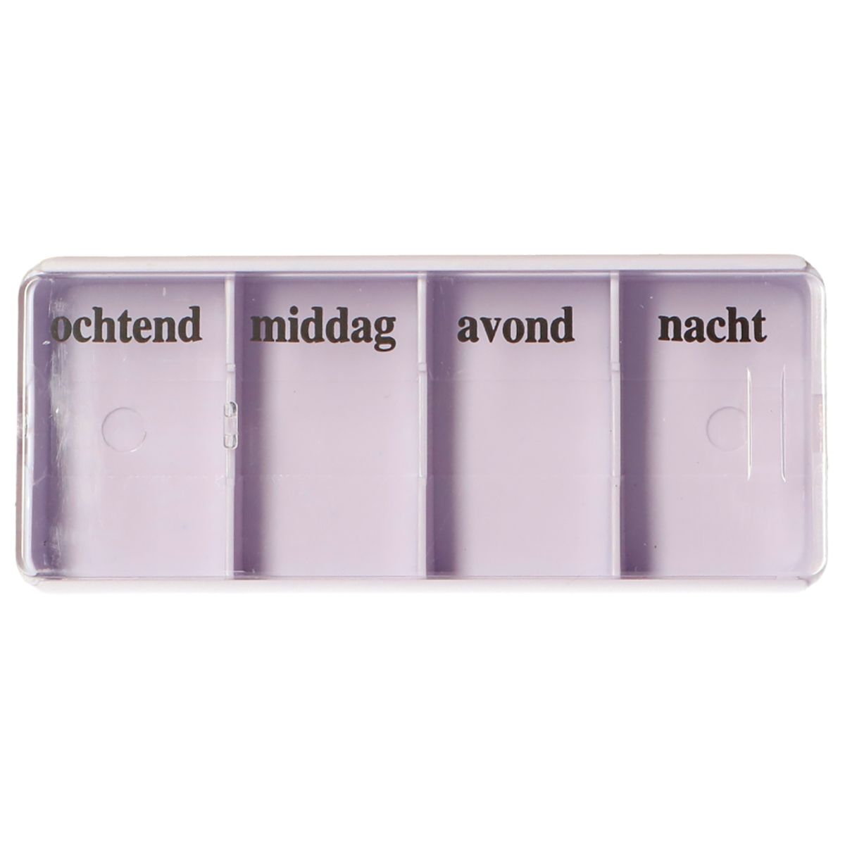 Jvdl pill box week 4 compartments per day white