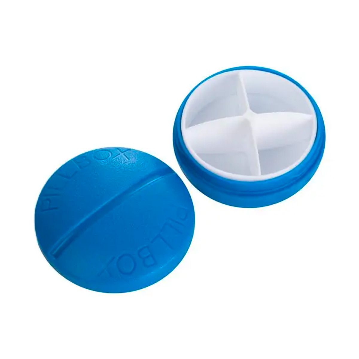 Pilulier Jvdl pilulier 4 compartiments bleu