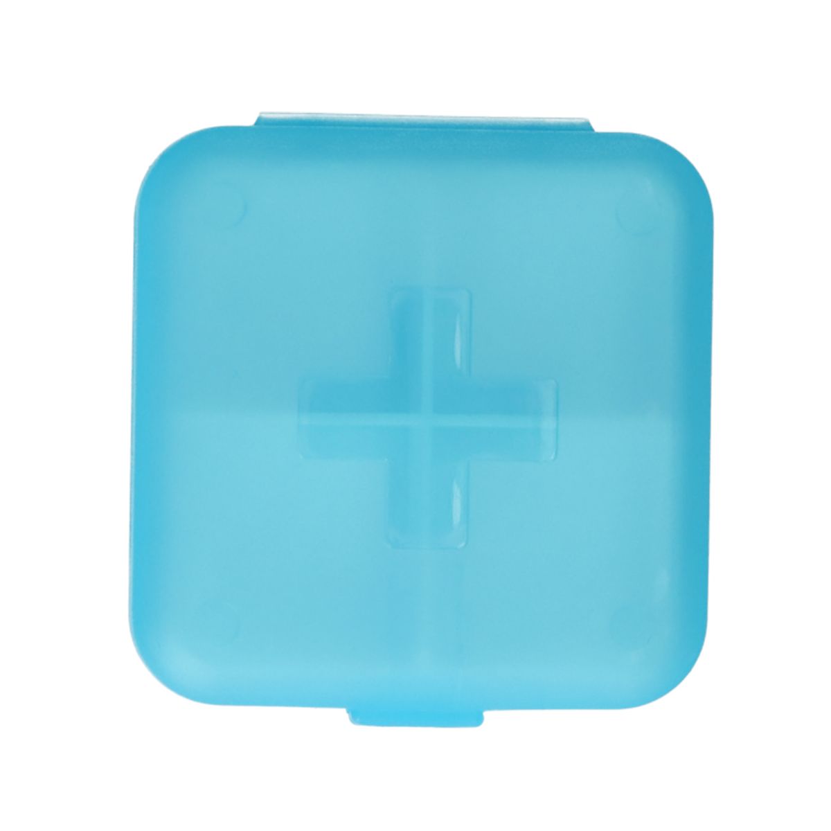 Pilulier Jvdl plus 4 compartiments bleu