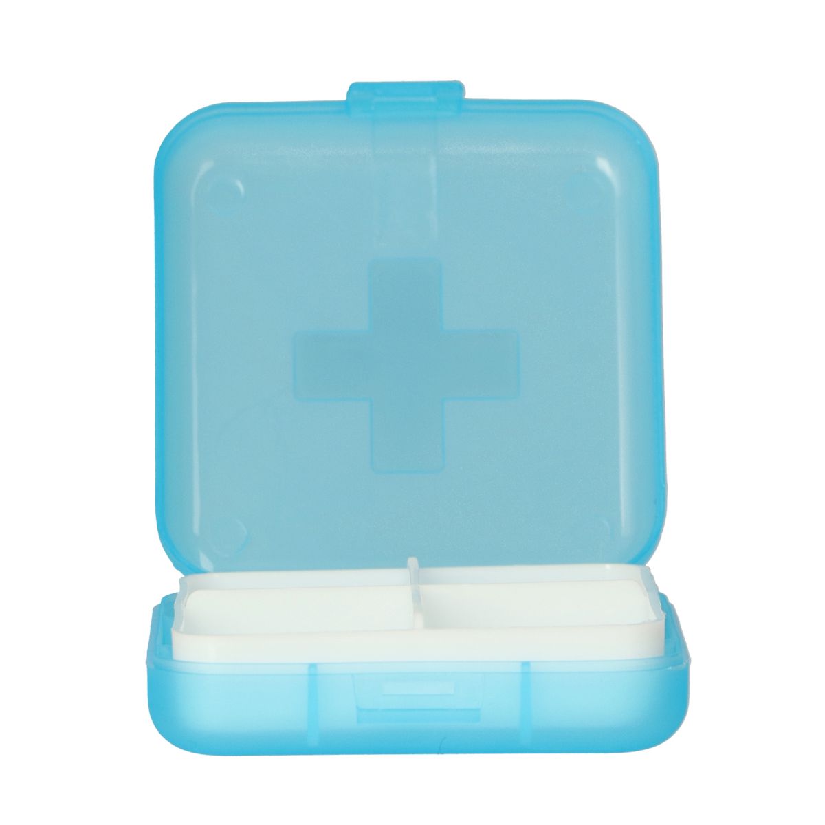 Jvdl Pillendose plus 4 Fächer blau