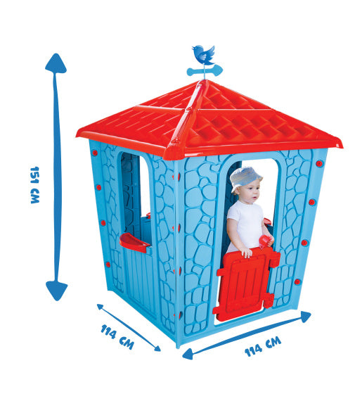Pilsan Stone Speelhuisje 114 x 114 x 151 cm rosso rosso