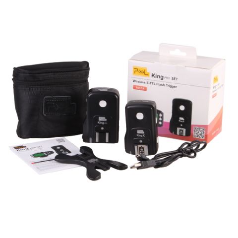 Pixel E-TTL Radio Ausléiser Set King fir Canon