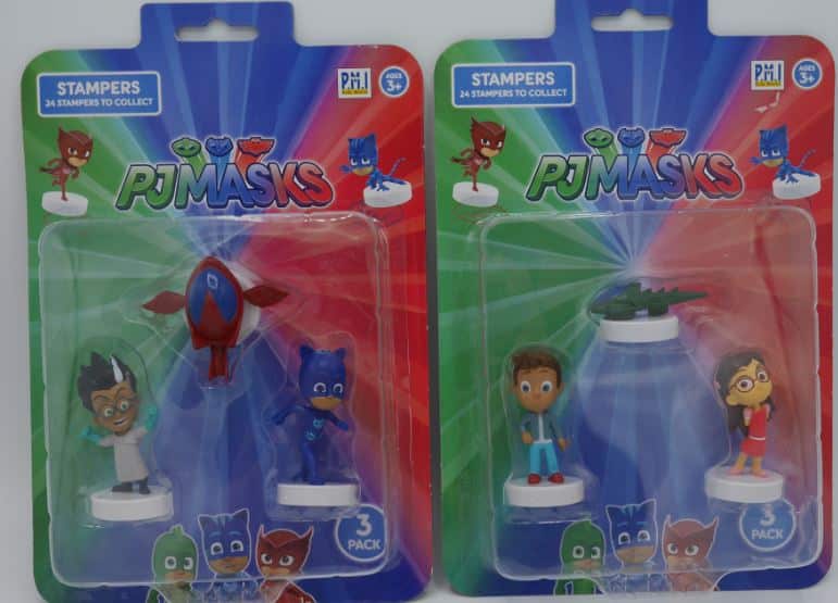 Goliath PJ Mask Stempelset 3-teilig, 24 verschiedene Stempel stehen zur Auswahl