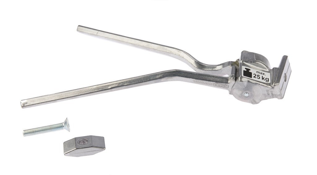 Esge standardi pletscher kaksijalkainen alumiini hopea