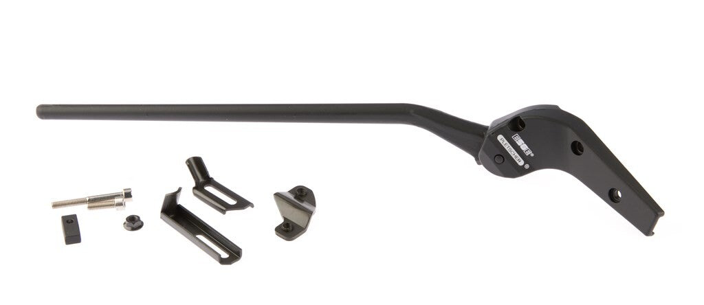 Tavallinen takahaarukka Pletscher -alumiini 28 tuumaa musta