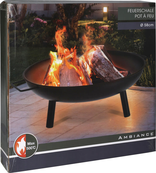 Ambiance Fire Bowl sobre piernas metal Ø58 cm