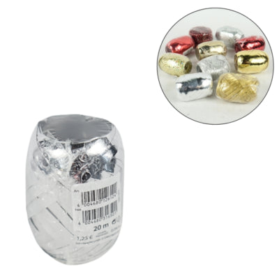 Sierlint metallic goudkleurig zilverkleurig rood 10 en 20 meter assorti | 500 stuks