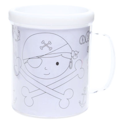 Färg din egen kopp pirat