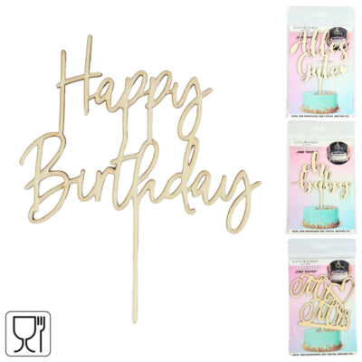 Tortni nadev les 16 cm 4 sortirano | 48 kosov