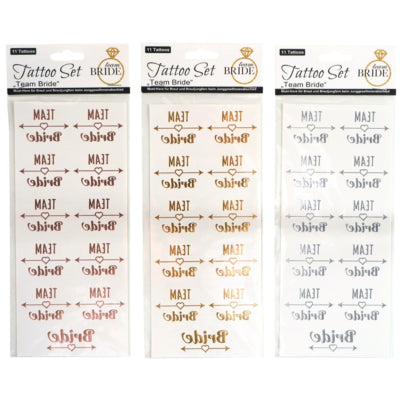 Tattoo set team bride 18 cm 3 izbrani komplet 11 | 24 kosov