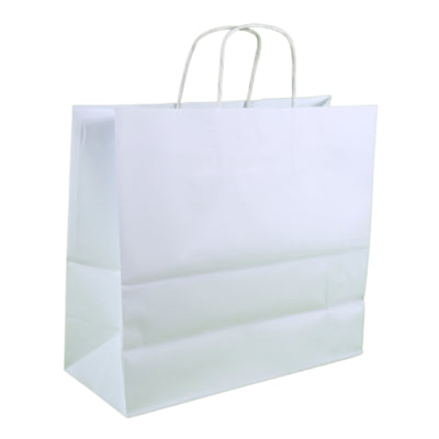 Papierová taška biela 35 cm sada 100 ks