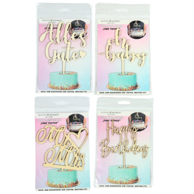 Tortni nadev les 16 cm 4 sortirano | 48 kosov