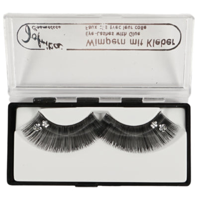 Jofrika cosmetics kunstwimpers zwart zilver 7 cm b-keus ve500 | 50 stuks