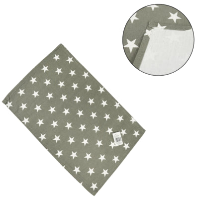 Placemat star cotton gray 48 cm | 48 pieces