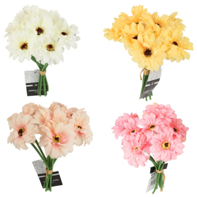 Sztuczny kwiat gerbera 7 kwiatek 23 cm | 12 sztuk