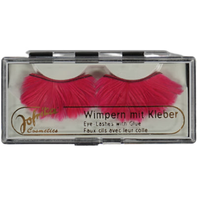 Jofrika cosmetics kunstwimpers veren roze 9,5 cm b-keus ve500 | 50 stuks