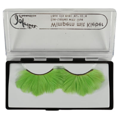 Jofrika cosmetics kunstwimpers veren groen 9,5 cm b-keus ve500 | 50 stuks