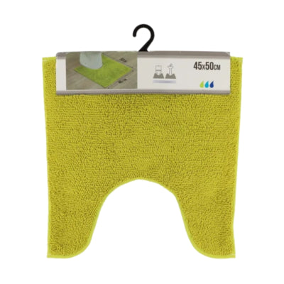 WC podložka limetkovo zelená polyester 45 x 50 cm | 6 kusov