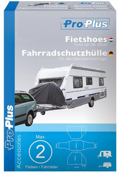 Proplus Bicycle Cover XL - tmavě šedá, voda -repelent polyester, 187x103x125cm