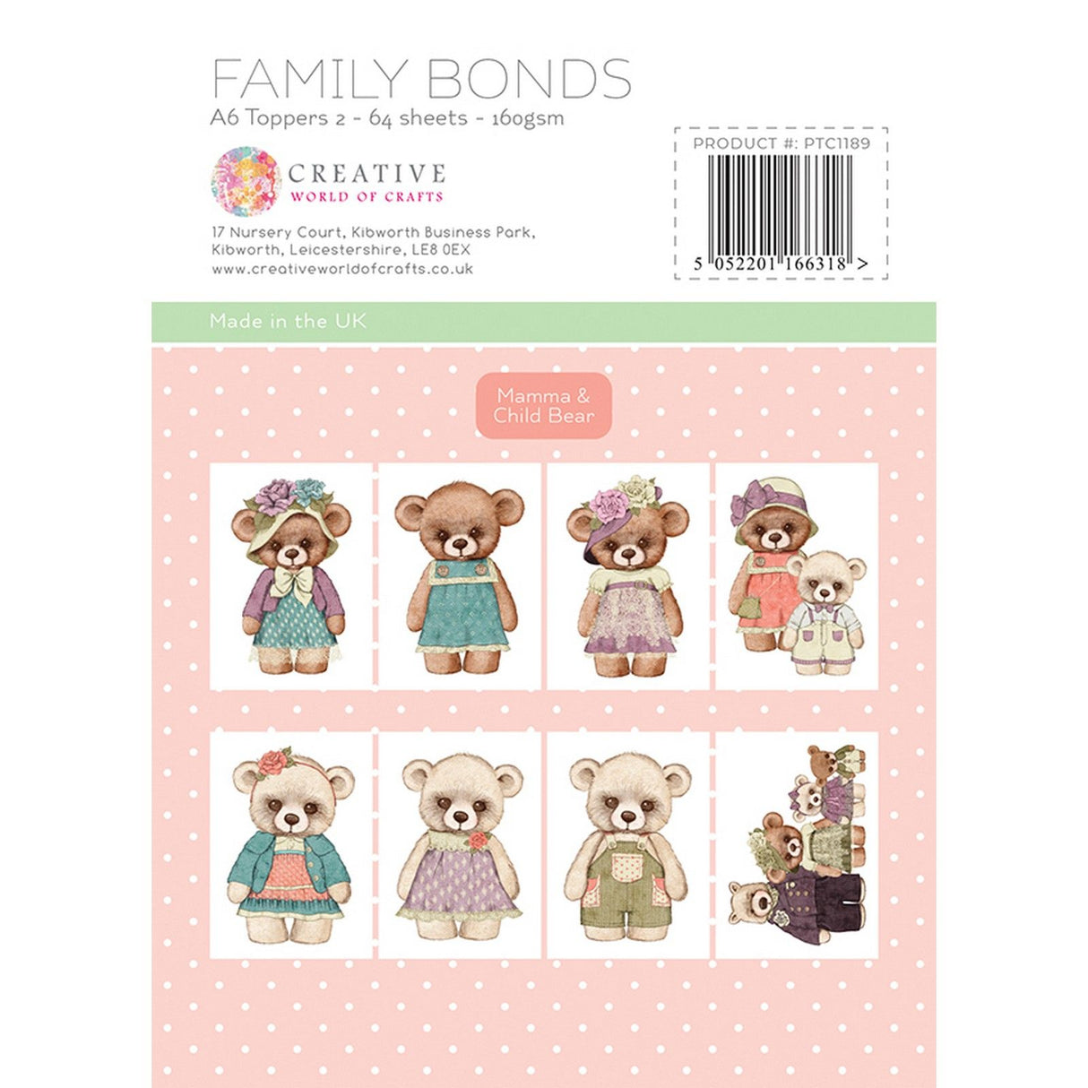The paper tree • family bonds toppers collection mama bear