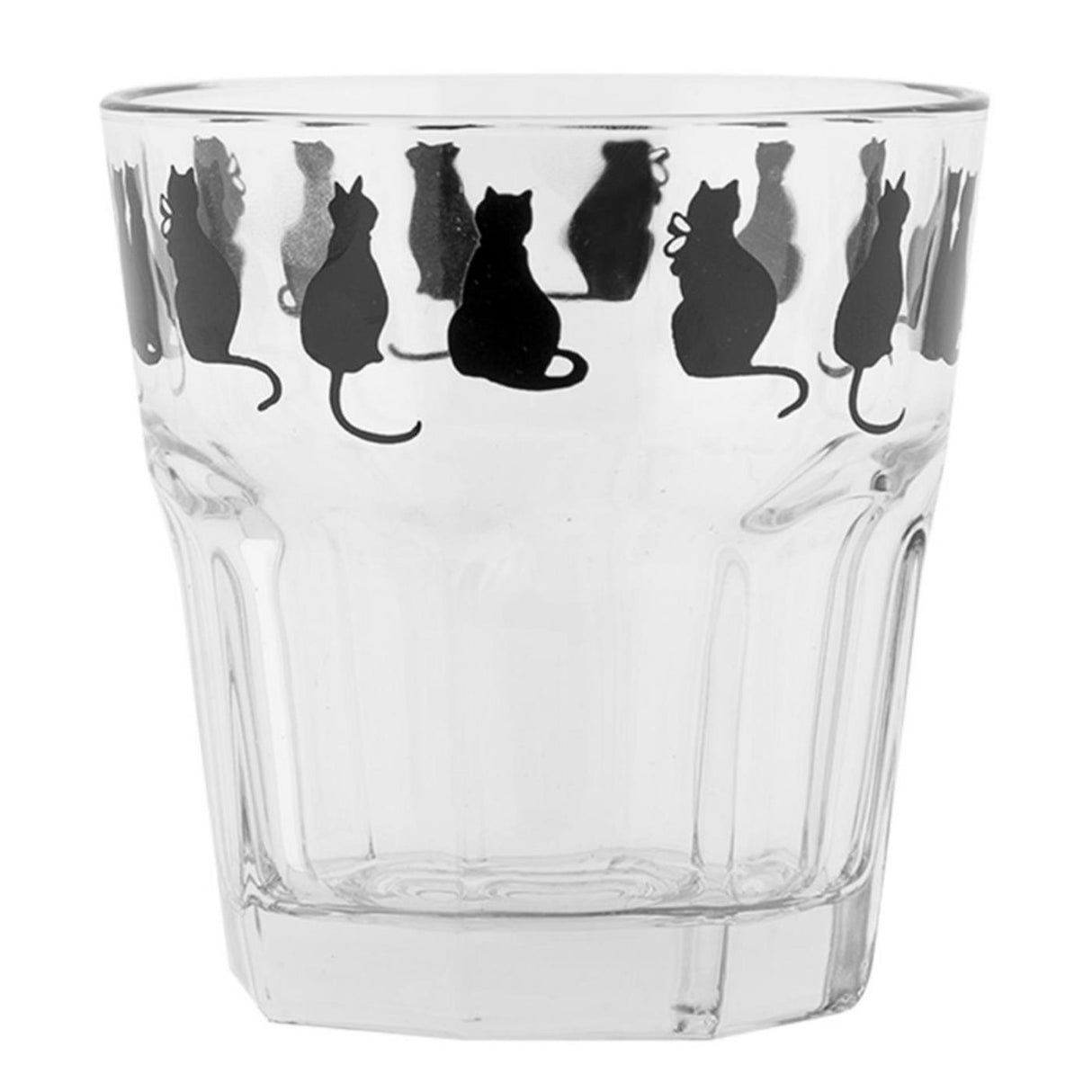 Clayre eef drinkglas katten 200ml ø8cm