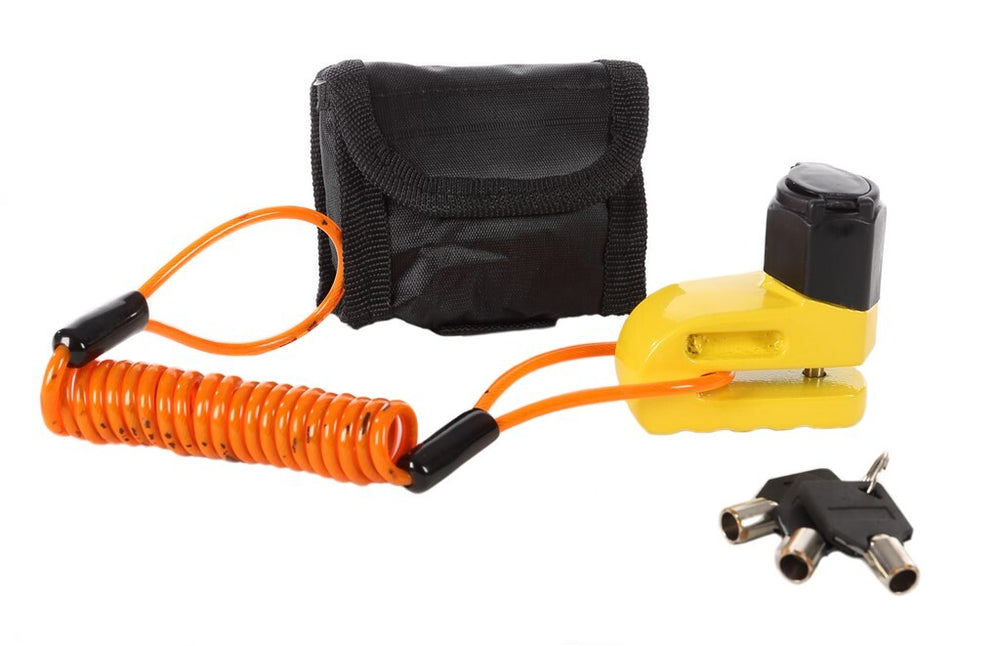Pytonslot Disc Brake Blocco freno giallo 6 mm + cavo