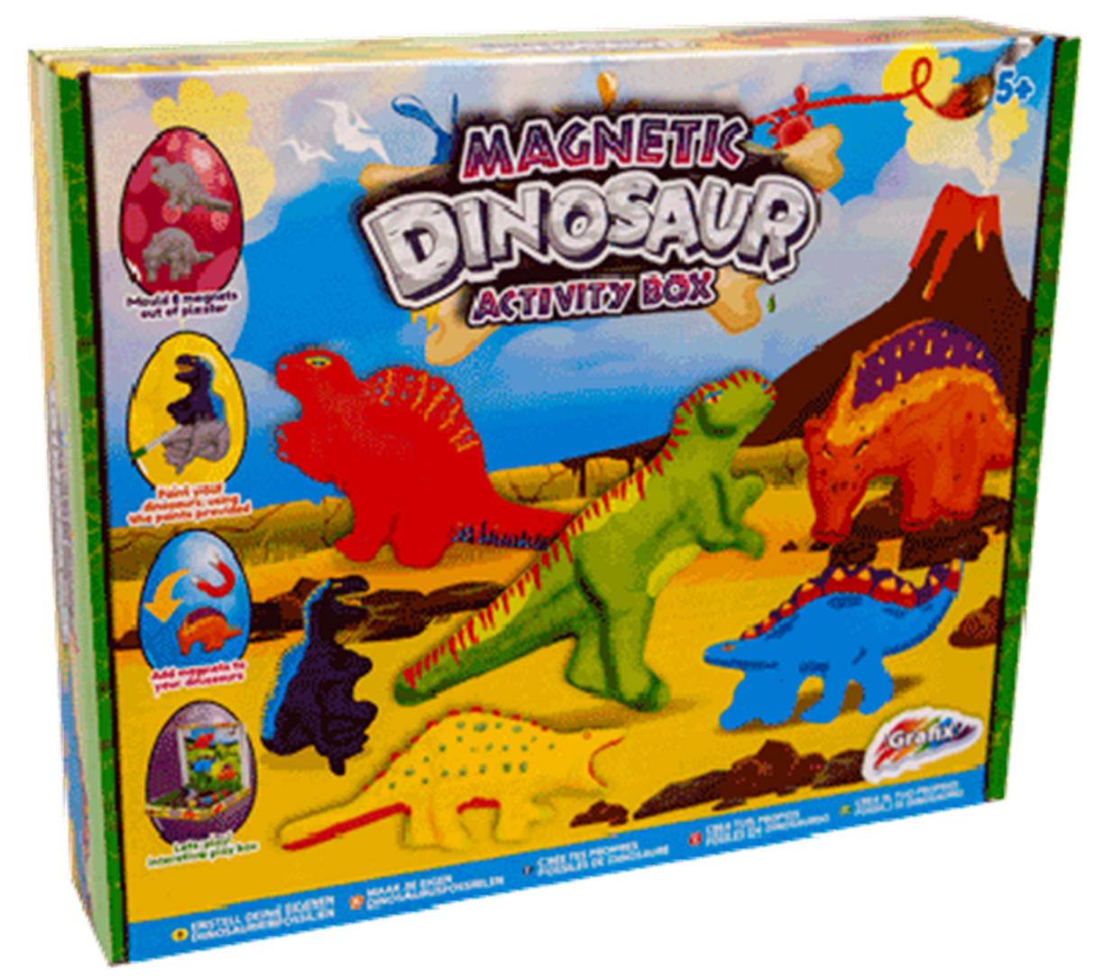 Grafix magnetische dino activity box