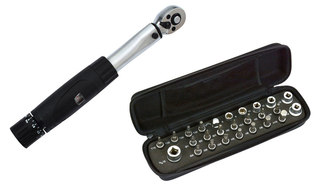 Radon comp torque wrench 1 4 2-24 nm + bit set 25 pcs.