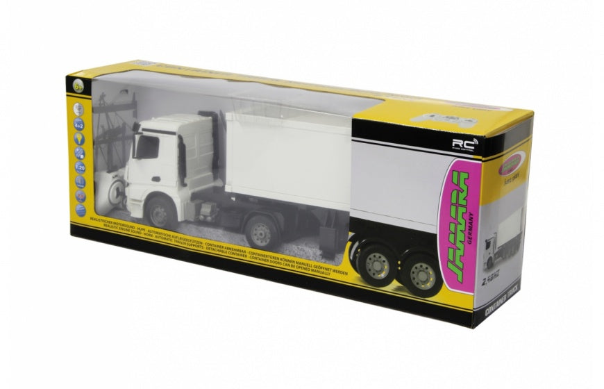 Jamara RC Mercedes-Benz Arocs Container Truck 2.4 GHz White 1:20