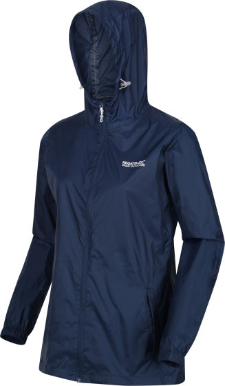 Regatta Pack-It III Rain Jacket Ladies Dark Blue Size xl