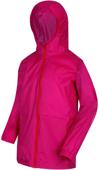 Regatta Pack it III Raincoat Girls Pink Size 13 Years