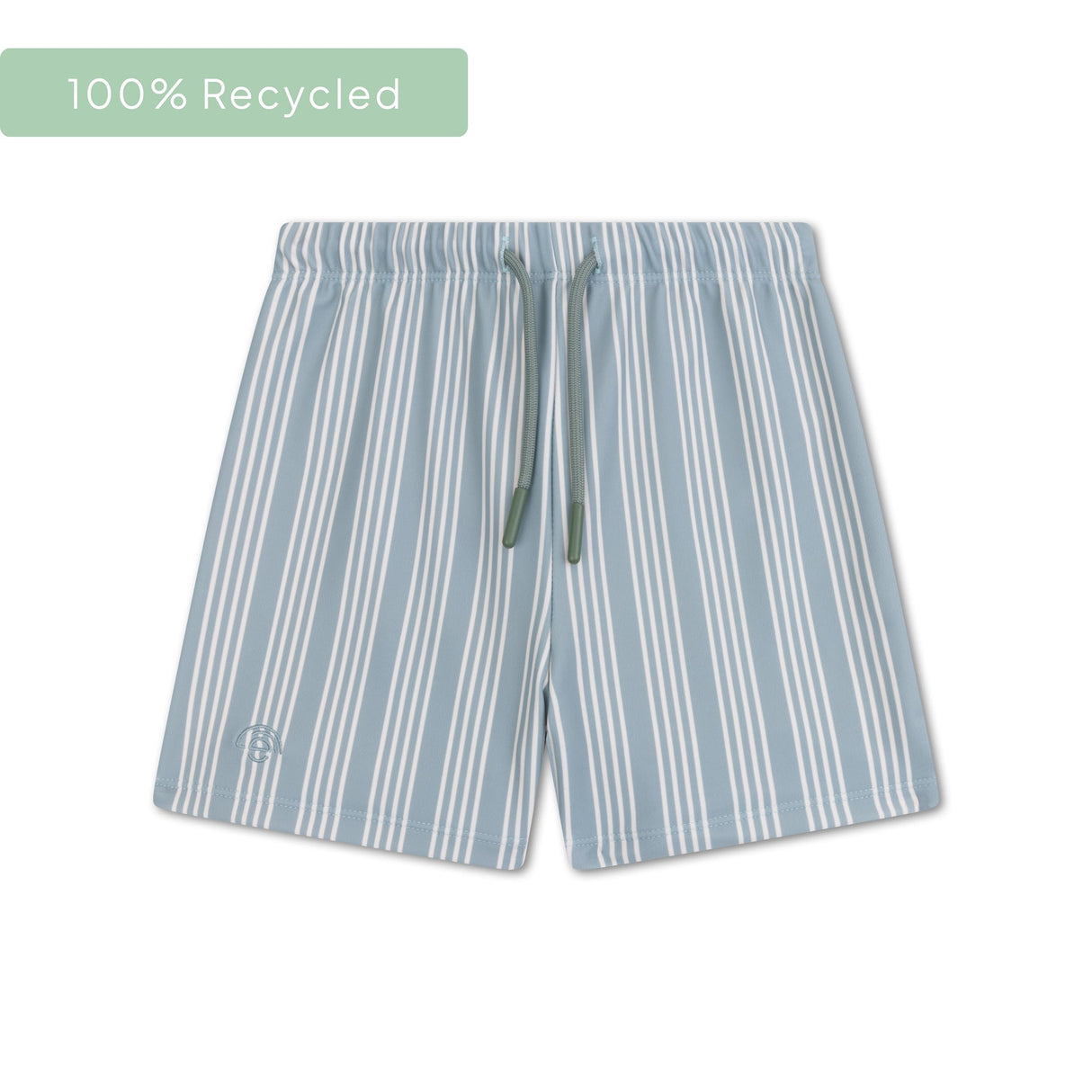 Resort stripe | green UV swimming trunks boys