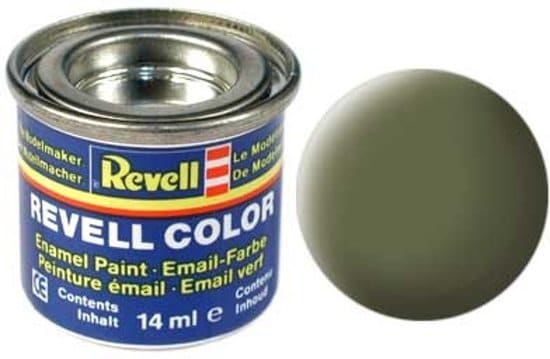 Revell - model building paint no. 68 dark green matt
