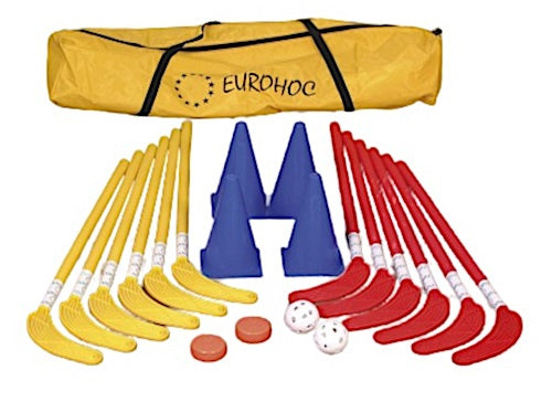 Reydon hockeyset junior 75 cm rouge bleu bleu 20 pièces
