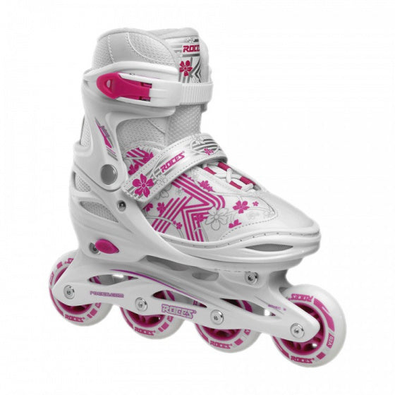Roces inline skøjter jokey 3.0 softboat 82A White Pink MT 34-37